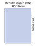 Steri-Drapeâ„¢ Drape Sheet, 44" x 59", Absorbent Impervious Material, 20/bx, 4 bx/cs