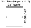 Fluoroscope Drape, 35" x 43", Transparent, 2 Adhesive Strips & 2 Adhesive Patches, 10/bx, 4 bx/cs
