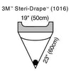 Irrigation Pouch, Adhesive Strip & Exit Port, 19" x 23", 10/bx, 4 bx/cs