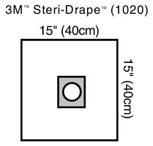 Small Drape with Adhesive Aperture, 15
