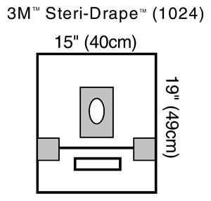 Small Drape with Adhesive Aperture & Pouch, 15