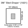 Small Drape with Incise Film, 15" x 15", 10/bx, 4 bx/cs