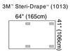 X-Ray Image Intensifier Drape, 4 Adhesive Patches, 41" x 64", 10/bx, 4 bx/cs