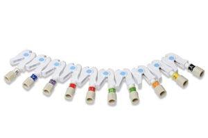 Banana Adapters, Adult/Pediatric, Banana w/ Clip, 10/st, Compatible w/ OEM: 900178-003 (DROP SHIP ONLY) (Freight Terms are Prepaid & Added to Invoice - Contact Vendor for Specifics)