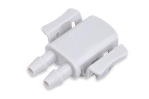 BP46 NIBP Connector NIBP Connector, FlexiPort Connector, dual barb, 5.00mm Barb Diameter, Plastic POM, Compatible w/ OEM: PORT-2 (DROP SHIP ONLY) (Freight Terms are Prepaid & Added to Invoice - Contact Vendor for Specifics)