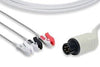 Direct-Connect ECG Cable, 3 Leads Clip, AAMI Compatible w/ OEM: 1073/P, 11110-000167, FSR1311 (DROP SHIP ONLY) (Freight Terms are Prepaid & Added to Invoice - Contact Vendor for Specifics)