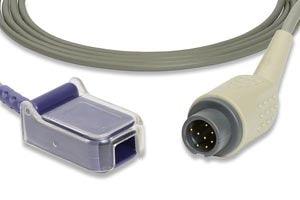 SpO2 Adapter Cable, 300cm, Mindray > Datascope Compatible w/ OEM: 0010-20-42712 (DROP SHIP ONLY) (Freight Terms are Prepaid & Added to Invoice - Contact Vendor for Specifics)