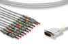 Direct-Connect EKG Cable, 10 Leads, Banana, 300cm, Philips Compatible w/ OEM: M2461A, M3702C, 989803107711, 55, 45502-13, CB-721013R/1, 9293-032-50, 9293-032-60 (DROP SHIP ONLY) (Freight Terms are Prepaid & Added to Invoice - Contact Vendor for Specifics)