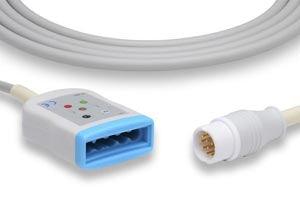 ECG Trunk Cable, 5 Leads, Philips Compatible w/ OEM: 989803145061, CB-73585R, 989803170181, M1668A, 989803145061, CB-73585R, 989803170181, M1668A (DROP SHIP ONLY) (Freight Terms are Prepaid & Added to Invoice - Contact Vendor for Specifics)