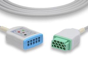 ECG Trunk Cable, 3/5 Leads, GE Healthcare > Marquette Compatible w/ OEM: 2022948-001 (DROP SHIP ONLY) (Freight Terms are Prepaid & Added to Invoice - Contact Vendor for Specifics)