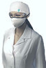 Reusable Face Mask, White w/ white elastic ear loops, Washable, Autoclavable, Reusable.  2 layers, anti-microbial/moisture wicking inner, 100% Cotton outer, 25/bg (To Be DISCONTINUED)