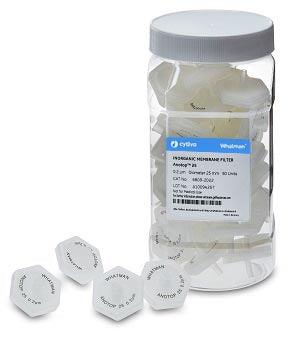 Syringe Filter, Whatman Anotop 25, 0.02µm Pore Size, Anopore, Sterile, 50/pk