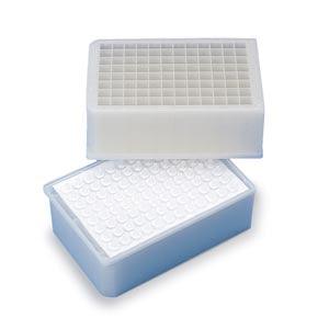 Microplate, 96 Well, 2mL Volume, Glass-Filled Polypropylene, 0.45µm Hydrophilic PVDF, Long Drip Director, 25/pk (Temporarily Unavailable for Sale)