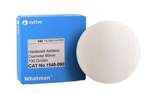 Filter Circles, 110mm Dia, Hardened Ashless Grade 540, 100/pk