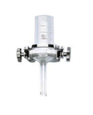 Glass Filtration Device, GV 100 Series, GV 100/3, Glass Frit Filter Support, Rubber Stopper Connection, 500mL