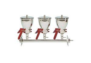 Multiple Filtration Apparatus, Three-Place Filtration, Stainless Steel 500mL, 47/50mm, AS310/3, Support Screen