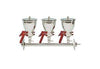 Multiple Filtration Apparatus, Three-Place Filtration, Stainless Steel 500mL, 47/50mm, AS310/3, Support Screen