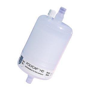 Capsule Filter, Whatman Polycap HD 75, 1.0µm Pore Size, Polypropylene, FNPT Inlet, FNPT Outlet, 5/pk