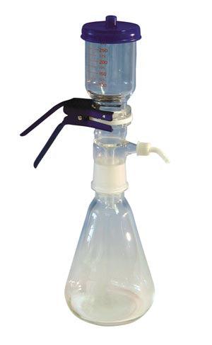 Glass Filtration Device, GV 050 Series, GV 050/1, Sieve Filter Support, Rubber Stopper Connection, 250mL