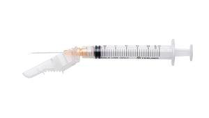 Safety Needle with 3cc Syringe, 25G x 1