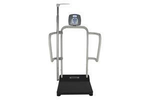 Digital Platform Scale with Extra Wide Handrails & Digital Height Rod, 1000 lb Capacity, ADPT30 (DROP SHIP ONLY)