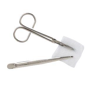 Suture Removal Kit Tray Includes: WF Littauer Scissors, Metal Forceps, 2