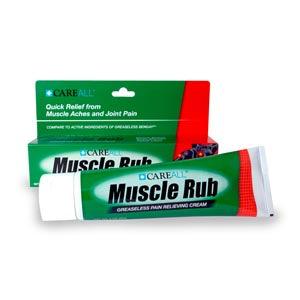 Muscle Rub, 3 oz, 10% Menthol, 15% Methyl Salicylate, 72/cs