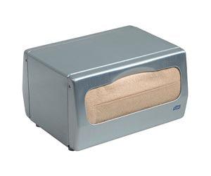 Napkin Dispenser, Minifold, Tabletop, Universal, Brushed Steel, N6, Metal, 4.5