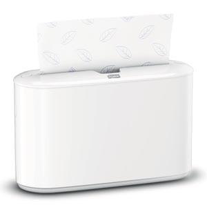 Countertop Dispenser, Hand Towel, Multifold, Universal, Plastic, White, 7.9