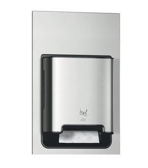 Hand Towel Dispenser, Recessed, Universal, Metal/ Plastic, Stainless Steel, H1, 27