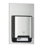 Hand Towel Dispenser, Recessed, Universal, Metal/ Plastic, Stainless Steel, H1, 27" x 17.6" x 7.9"