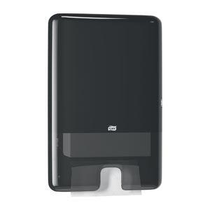 Hand Towel Dispenser, Multifold, Elevation, Black, H2, Plastic, 17.5
