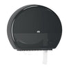 Bath Tissue Roll Dispenser, with Reserve, Universal, Black, T1, Plastic, 14.2" x 17.2" x 5.2" (108 cs/plt)
