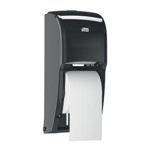 Bath Tissue Roll Dispenser, High Capacity, Universal, Black, T26, Plastic, 14.2