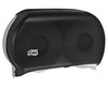 Bath Tissue Roll Dispenser, Jumbo, Twin, Universal, Smoke, T22, Plastic, 11.8" x 19.3" x 5.5" (112 cs/plt)