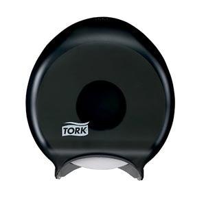 Bath Tissue Roll Dispenser, Jumbo, Single, Universal, Smoke, T22, Plastic, 12