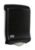 Hand Towel Dispenser, Multifold and C-Fold, Universal, Smoke, H2, Plastic, 18" x 11.8" x 6.3"