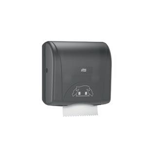 Hand Towel Roll Dispenser, Mechanical, Mini, Universal, Black, H86, Plastic, 12.5
