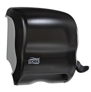 Hand Towel Roll Dispenser, with Lever, Universal, Smoke, H21, Plastic, 12.8
