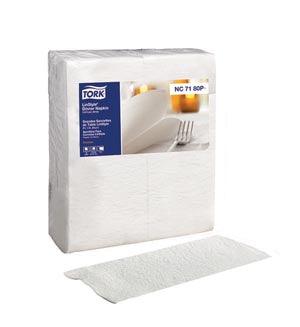 Dinner Napkin, 1/8 Fold, Premium, White, 1-Ply, 17