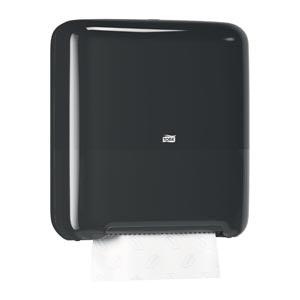 Hand Towel Roll Dispenser, Elevation, Universal, Black, H1, Plastic, 14.7