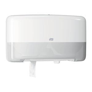 Bath Tissue Roll Dispenser, Jumbo, Twin, Mini, Universal, White, T2, Plastic, 10.1