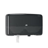 Bath Tissue Roll Dispenser, Jumbo, Twin, Mini, Universal, Black, T2, Plastic, 10.1" x 17" x 5.7"