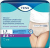 Protective Underwear, Women, Large, 45" - 58" Hip Size, Nude, 18/pk, 4 pk/cs