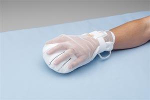 Posey Hand Control Mitt, One Size Fits Most, Hook and Loop Closure, 1-Strap, Seperates Fingers, Mesh/Fiber Fill, White (Continental US + HI Only)
