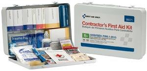 First Aid Kit, 50 Person, Contractor, ANSI B+, Metal Case  (DROP SHIP ONLY - $150 Minimum Order)