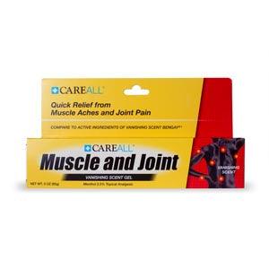 Muscle & Joint Vanishing Scent Gel, Compared to the Active Ingredient in Vanishing Scent Bengay®, 3 oz, 72/cs