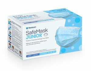 SafeMask® Junior Earloop Face Mask, ASTM L1, Blue, 50/bx, 10 bx/cs