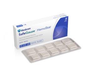 HemoStat Topical Hemostatic Dressing, Sterile, 4 ply, 1 Dressing/Blister, 10 Blisters/Blister Pack, 2 Blister Packs/bx