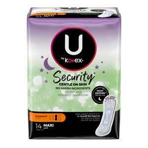 Kotex Maxi Pads, Premium, Overnite, Nonwing, 14pk, 8pk/cs